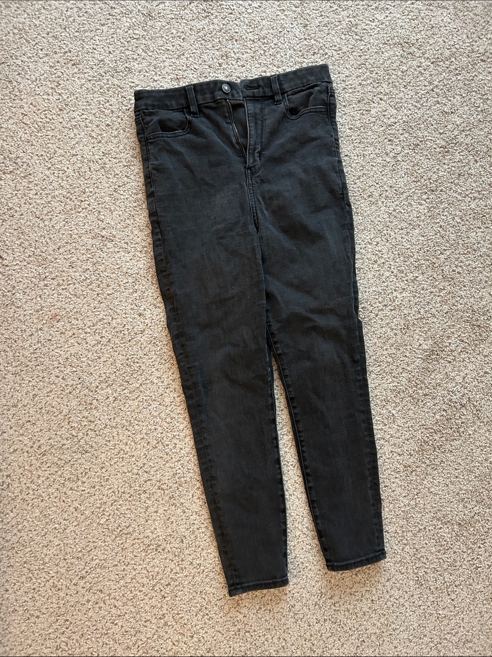 American Eagle Outfitters Black High-Rise Skinny Jeans